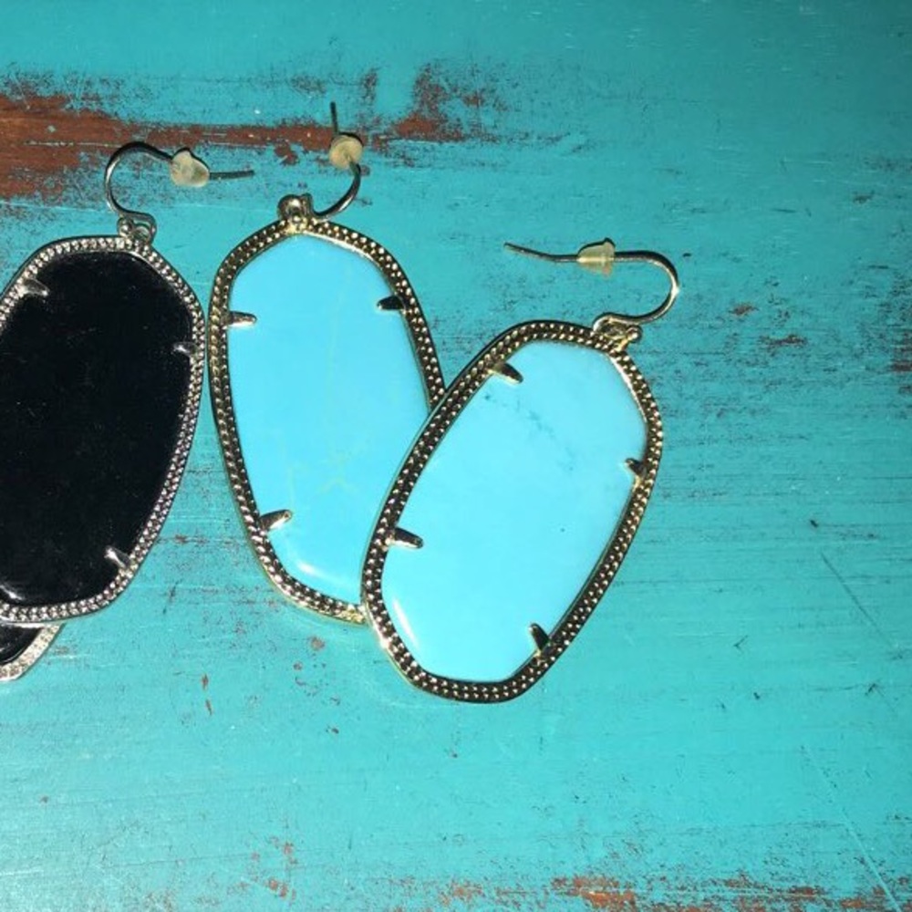Turquoise Kendra Scott large earrings